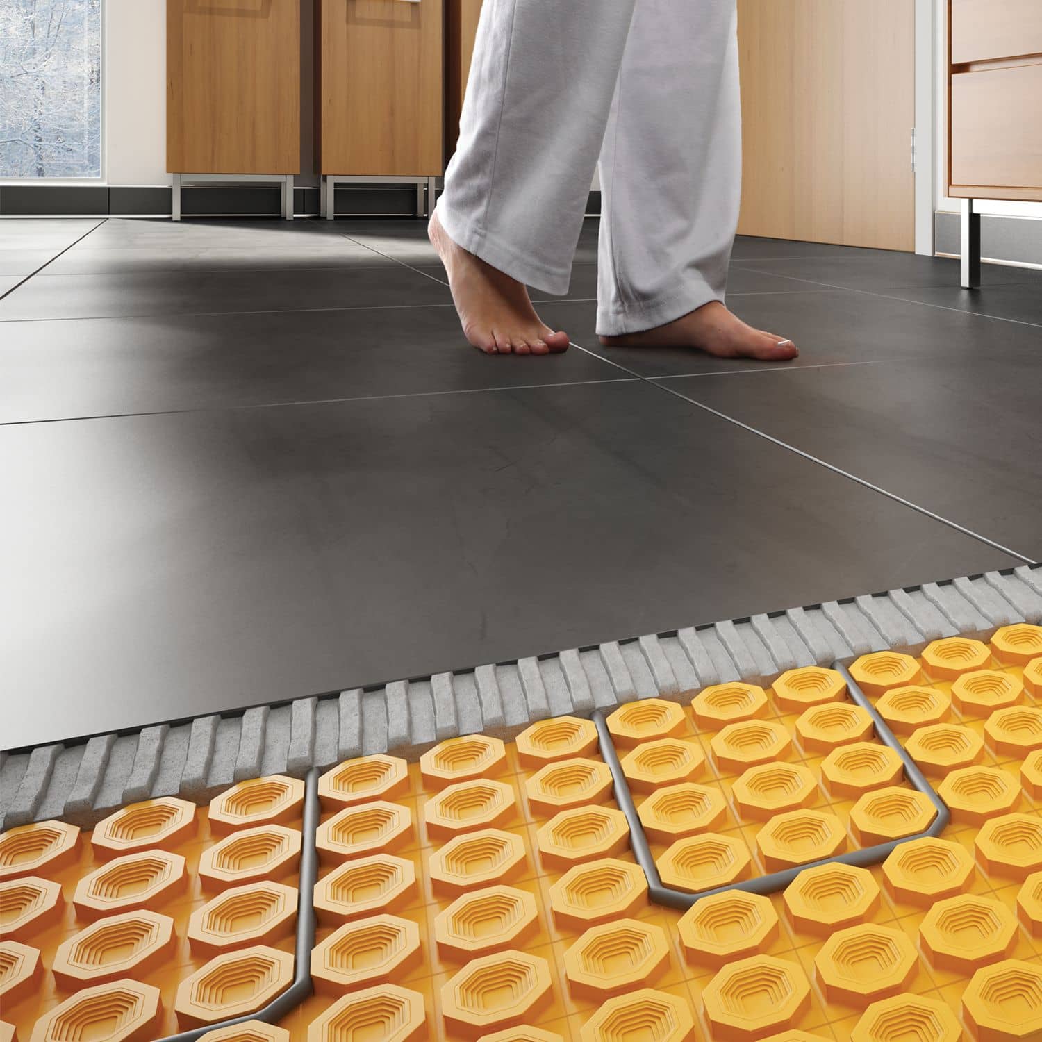 Système de plancher chauffant